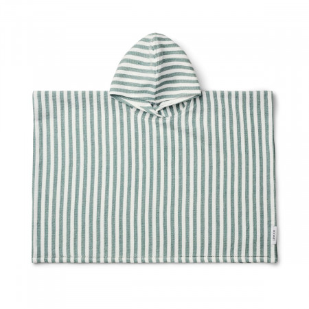 Liewood Badeponcho "Paco" Y/D stripes Peppermint / White 1-2 Jahre