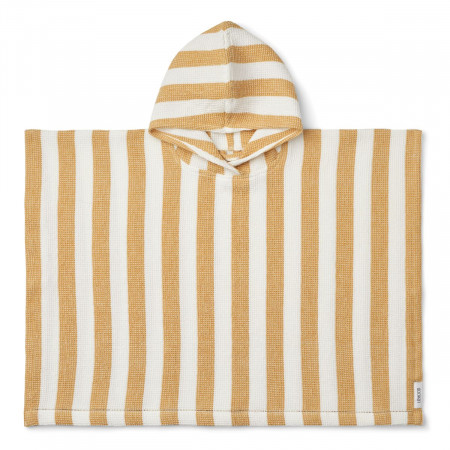 Liewood Badeponcho "Paco" Y/D stripes White - Yellow mellow, Gr. 1/2  - 5/6 Jahre