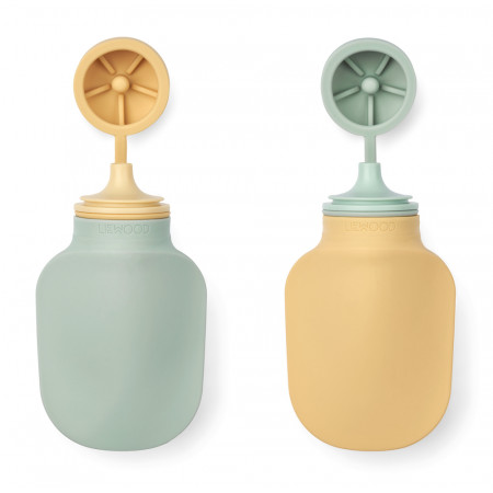 Liewood SILVIA Smoothie Bottle 2-PACK Dusty mint / Jojoba