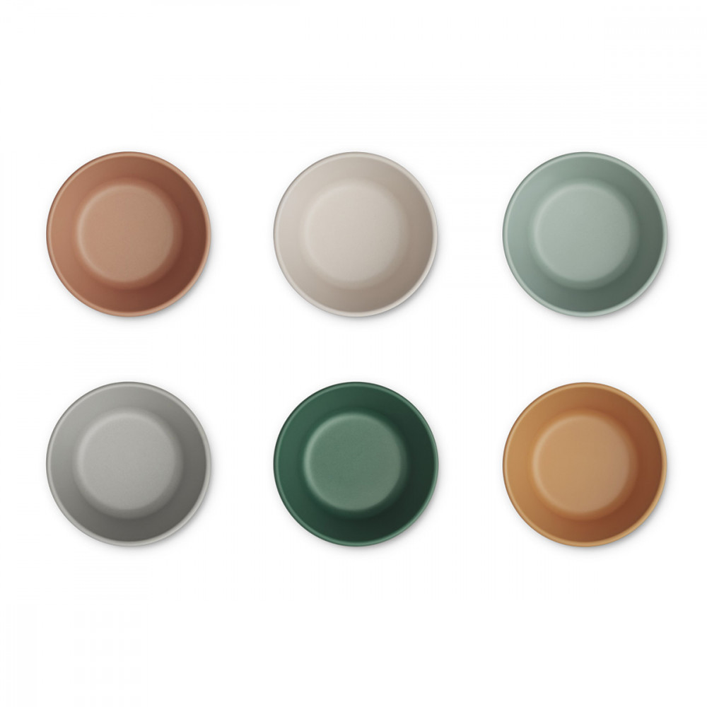 Liewood Irene bowl Schüssel Set 6-pack Mustard multi mix