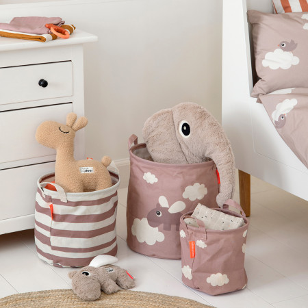 Aufbewahrungskorb Set 3-teilig Happy clouds Rosa