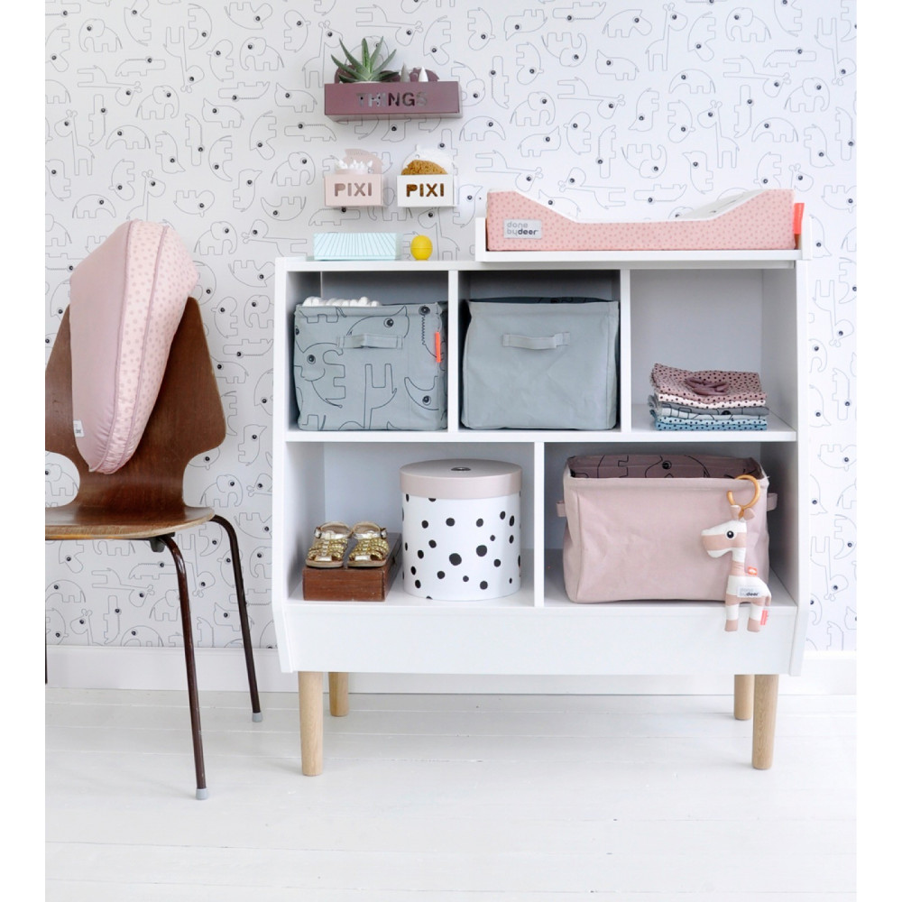Done by Deer Aufbewahrungsbox aus Stoff, rosa