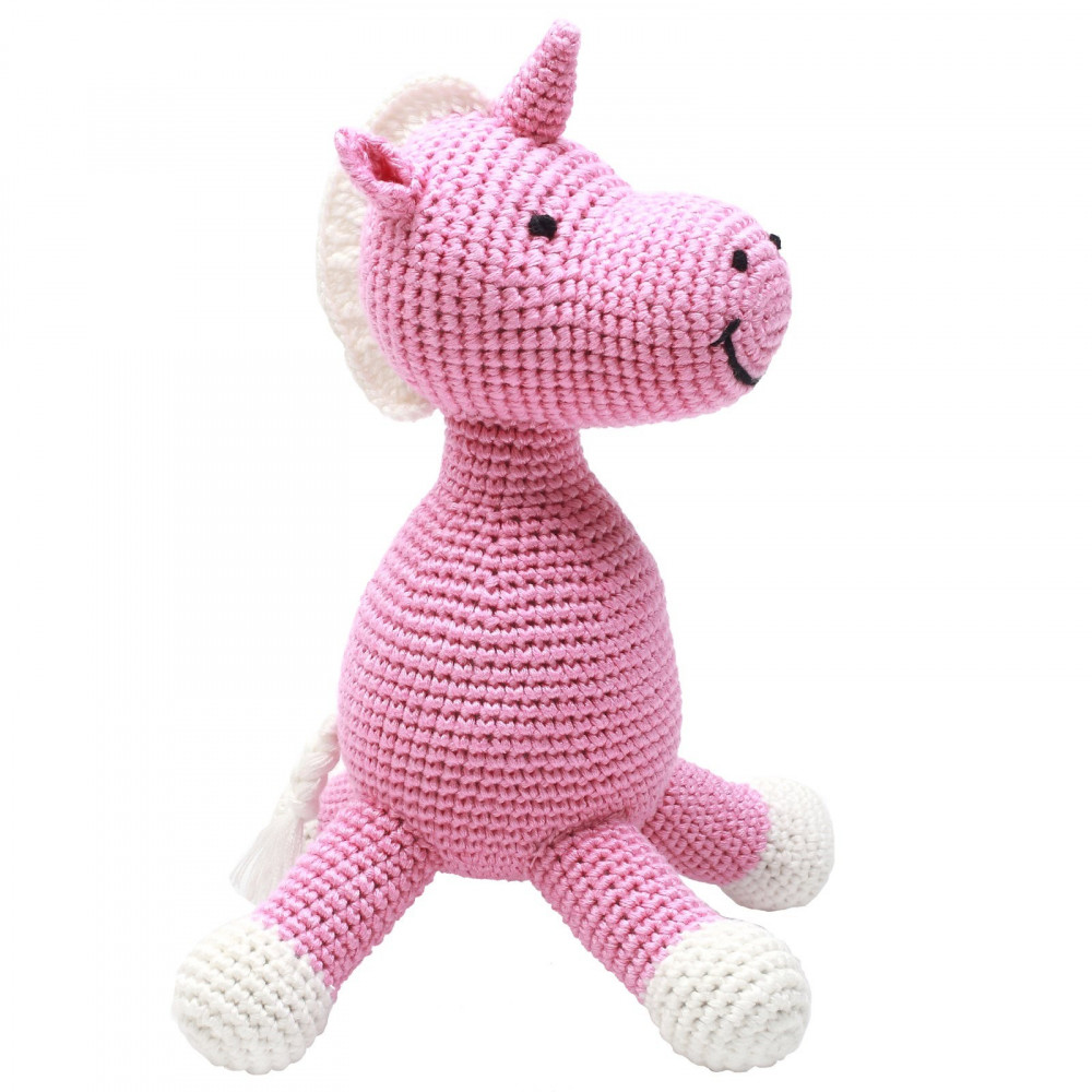Naturezoo Häkel Spieluhr aus Bambusgarn, Miss Unicorn Naturezoo Häkel Spieluhr aus Bambusgarn, Miss Unicorn