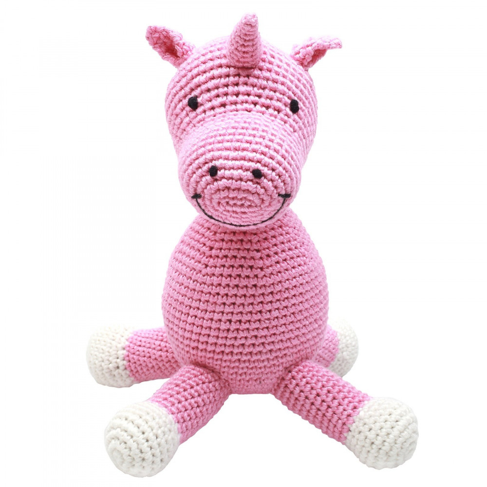 Naturezoo Häkel Spieluhr aus Bambusgarn, Miss Unicorn Naturezoo Häkel Spieluhr aus Bambusgarn, Miss Unicorn