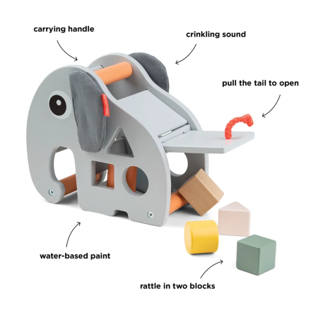 done by deer Formen-Steckspiel Puzzle, Elphee