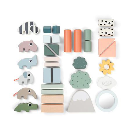 done by deer Holzbausteine 34 Stück in Sortierbox done by deer Holzbausteine 34 Stück in Sortierbox