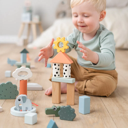 done by deer Holzbausteine 34 Stück in Sortierbox done by deer Holzbausteine 34 Stück in Sortierbox