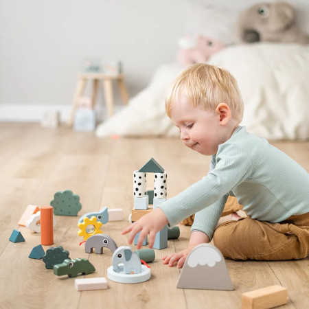 done by deer Holzbausteine 34 Stück in Sortierbox done by deer Holzbausteine 34 Stück in Sortierbox