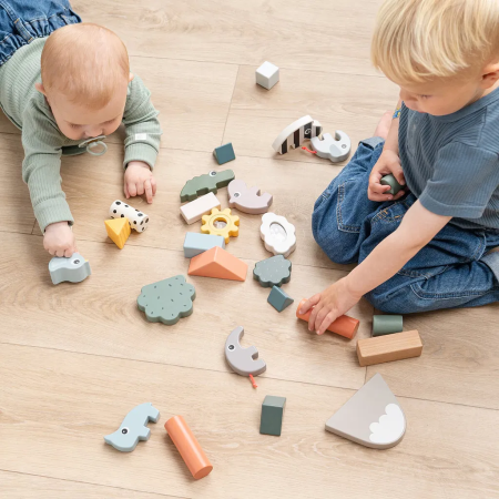 done by deer Holzbausteine 34 Stück in Sortierbox done by deer Holzbausteine 34 Stück in Sortierbox