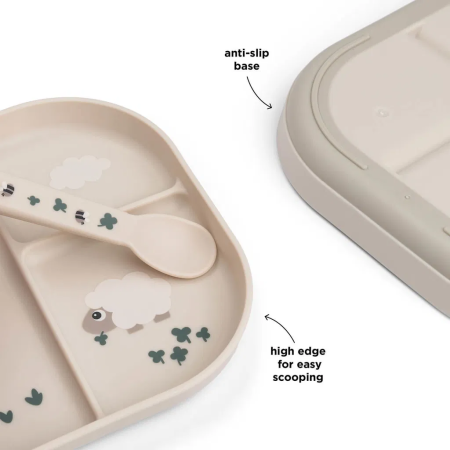 Done by Deer Menü Teller "foodie" sand