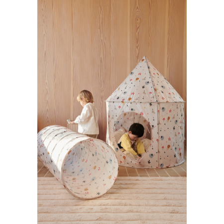 Liewood Spieltunnel | Emmanuel Pop Up Tunnel | Peach / Sea Shell 120 cm