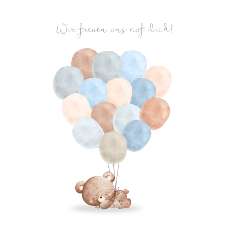 Babyparty Erinnerung "Bärchen2" - Download zum Ausdrucken