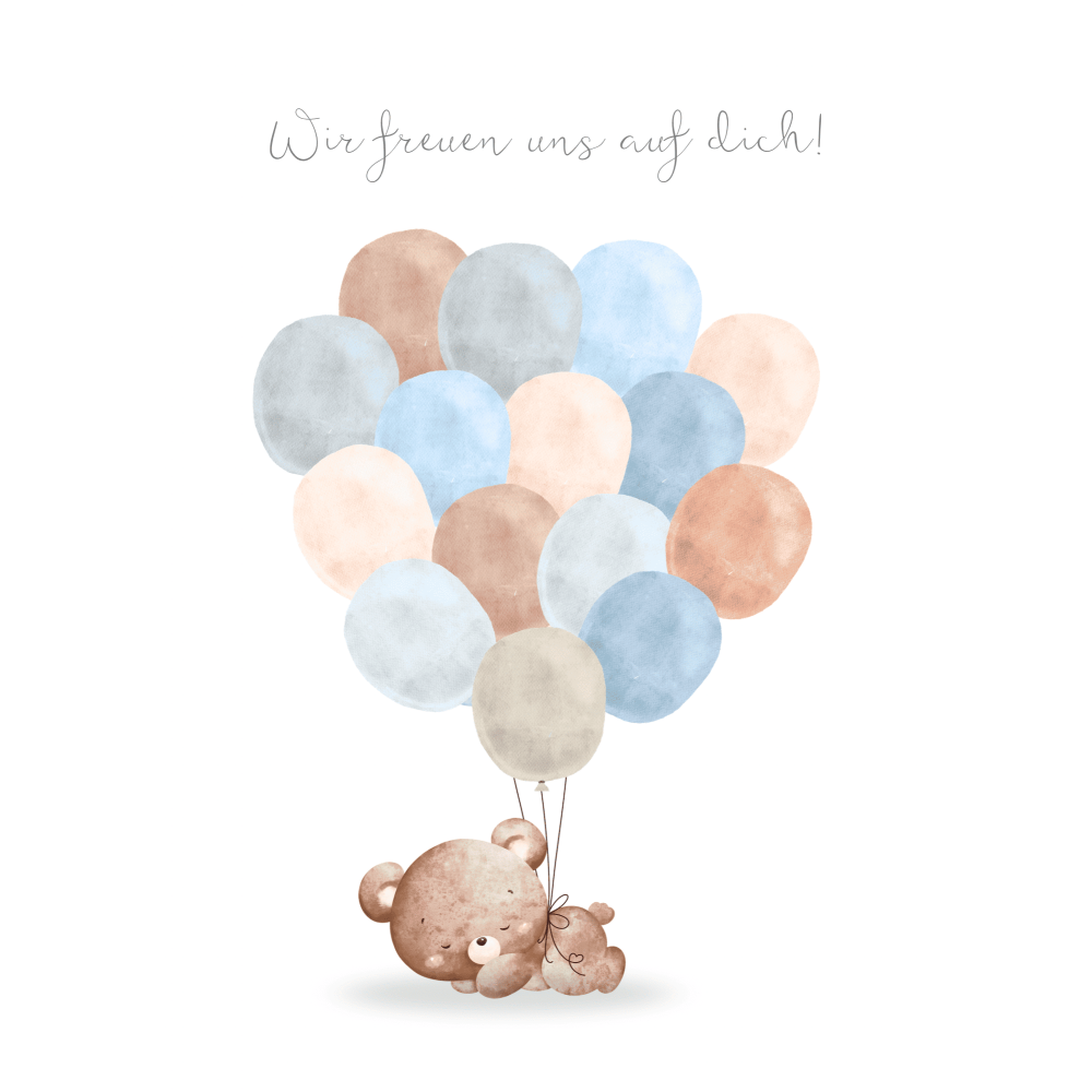 elchkids Kategorien  Babyparty Erinnerung "Bärchen2" - Download zum Ausdrucken 3,75 € 3,50 €