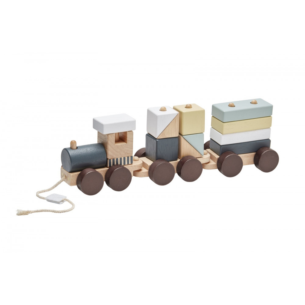 Kids Concept Nachzieh-Zug mit Holzbausteinen Kids Concept Nachzieh-Zug mit Holzbausteinen