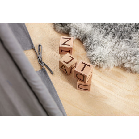 Kids Concept Buchstaben-Holzbausteine Neo natural