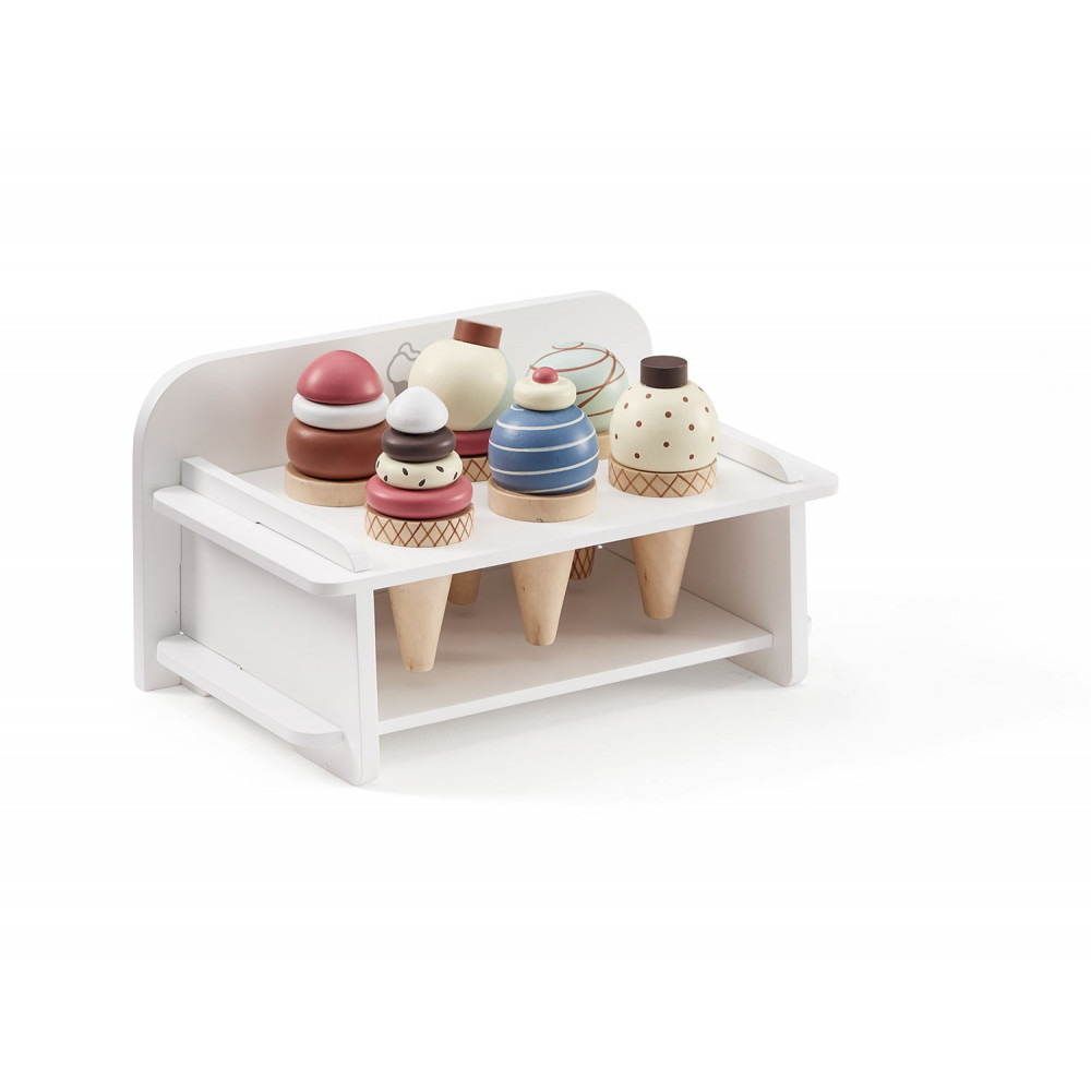 Kids Concept Eiscremehalter mit 6 Eis aus Holz Kids Concept Eiscremehalter mit 6 Eis aus Holz