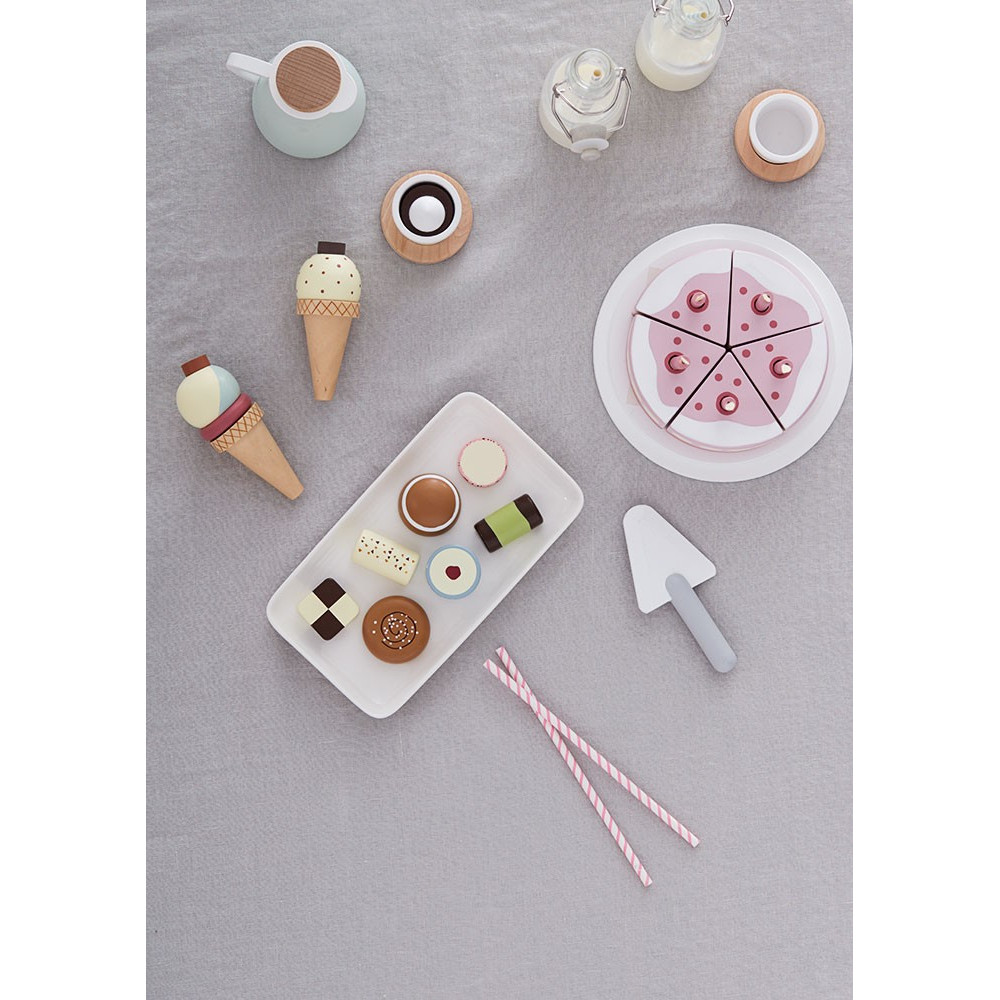 Kids Concept Eiscremehalter mit 6 Eis aus Holz Kids Concept Eiscremehalter mit 6 Eis aus Holz