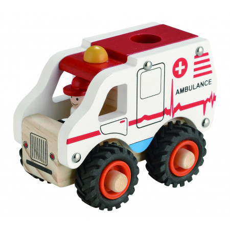 Magni Krankenwagen aus Holz
