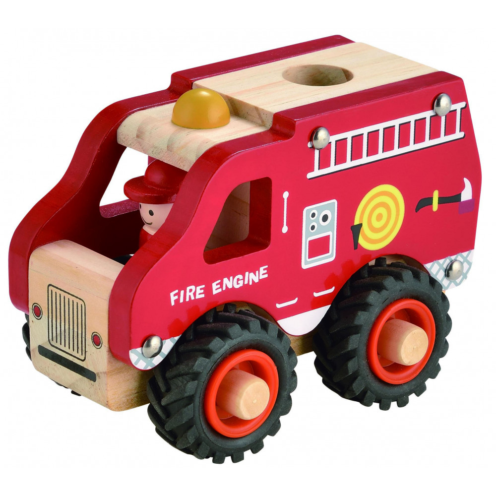 Magni Feuerwehrauto aus Holz