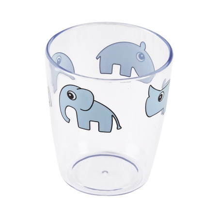Done by Deer Kinder Glas Yummy Mini, Deer friends, blau
