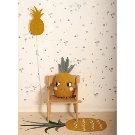 Roommate Teppich Ananas 140 x 70 cm, Baumwolle Roommate Teppich Ananas 140 x 70 cm, Baumwolle