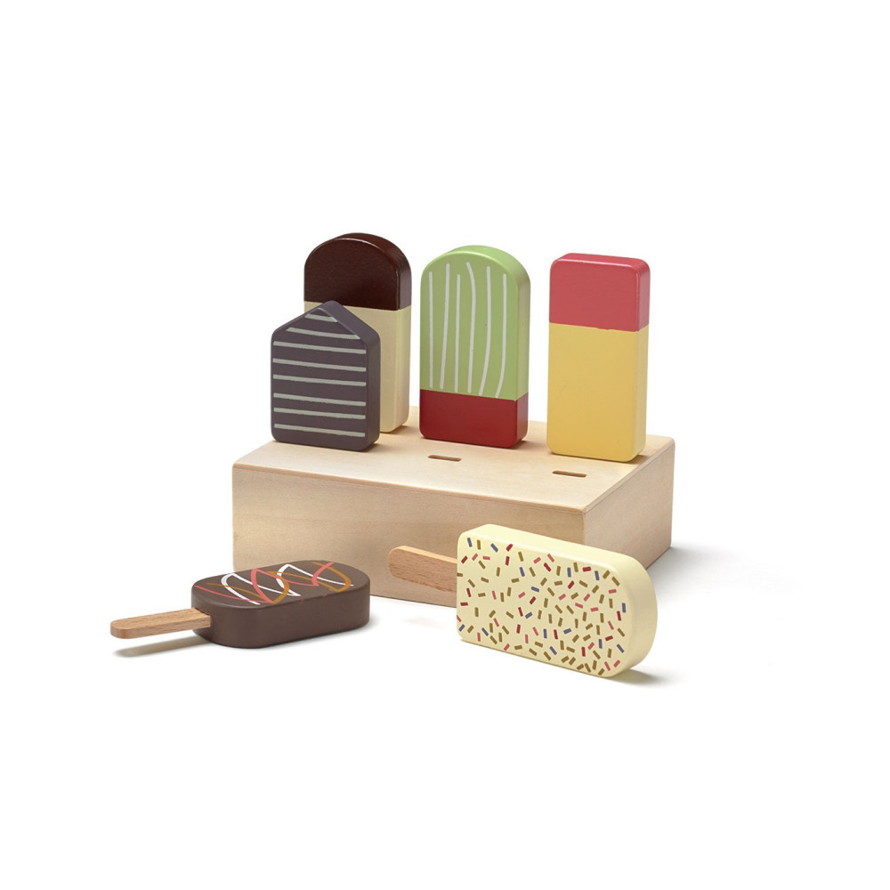 Kids Concept Eis am Stil mit 6 Eis aus Holz Kids Concept Eis am Stil mit 6 Eis aus Holz