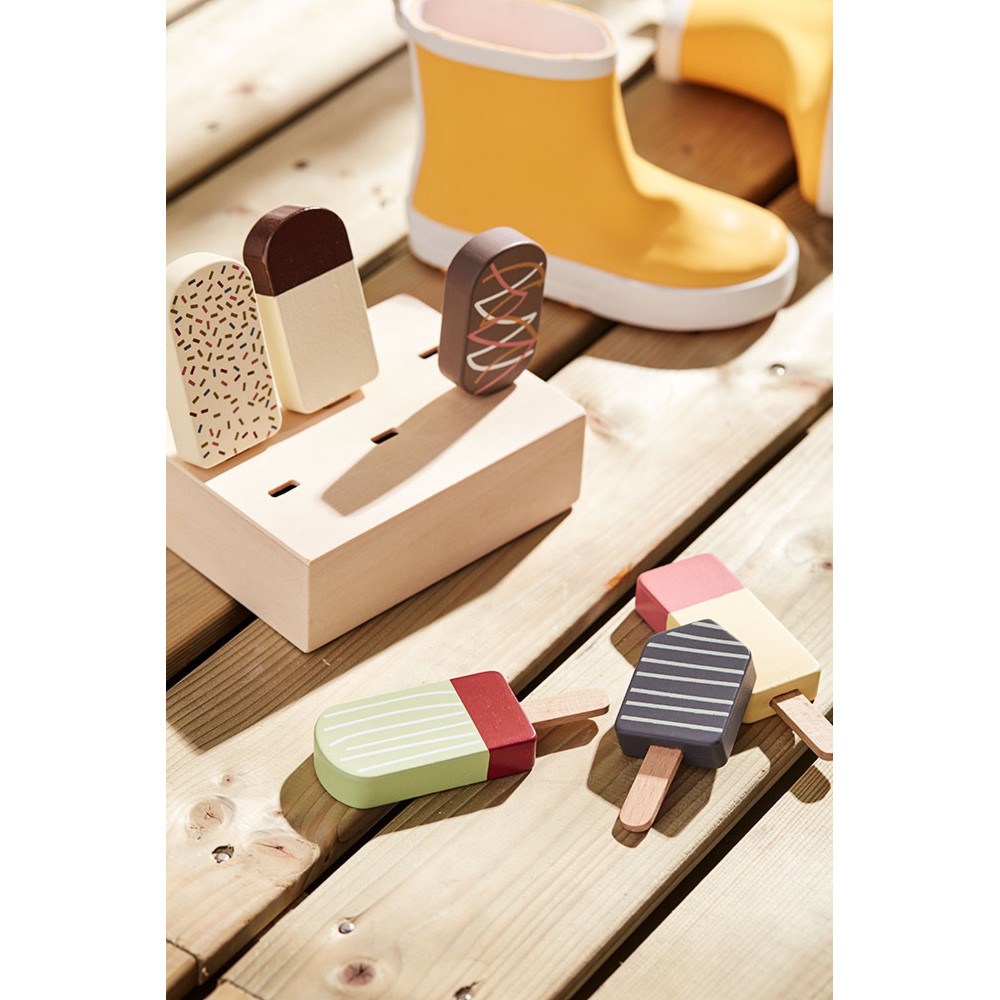 Kids Concept Eis am Stil mit 6 Eis aus Holz