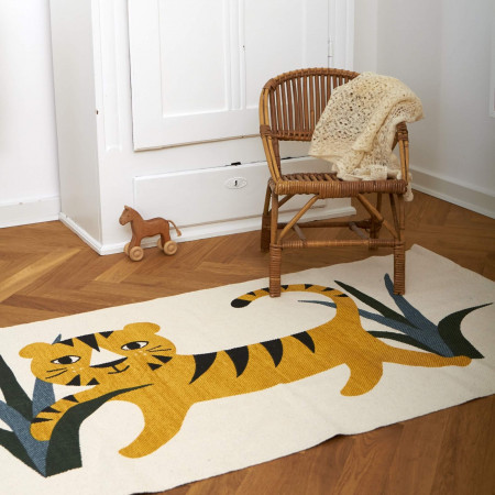 Roommate Teppich Tiger 140 x 70 cm, Baumwolle Roommate Teppich Tiger 140 x 70 cm, Baumwolle