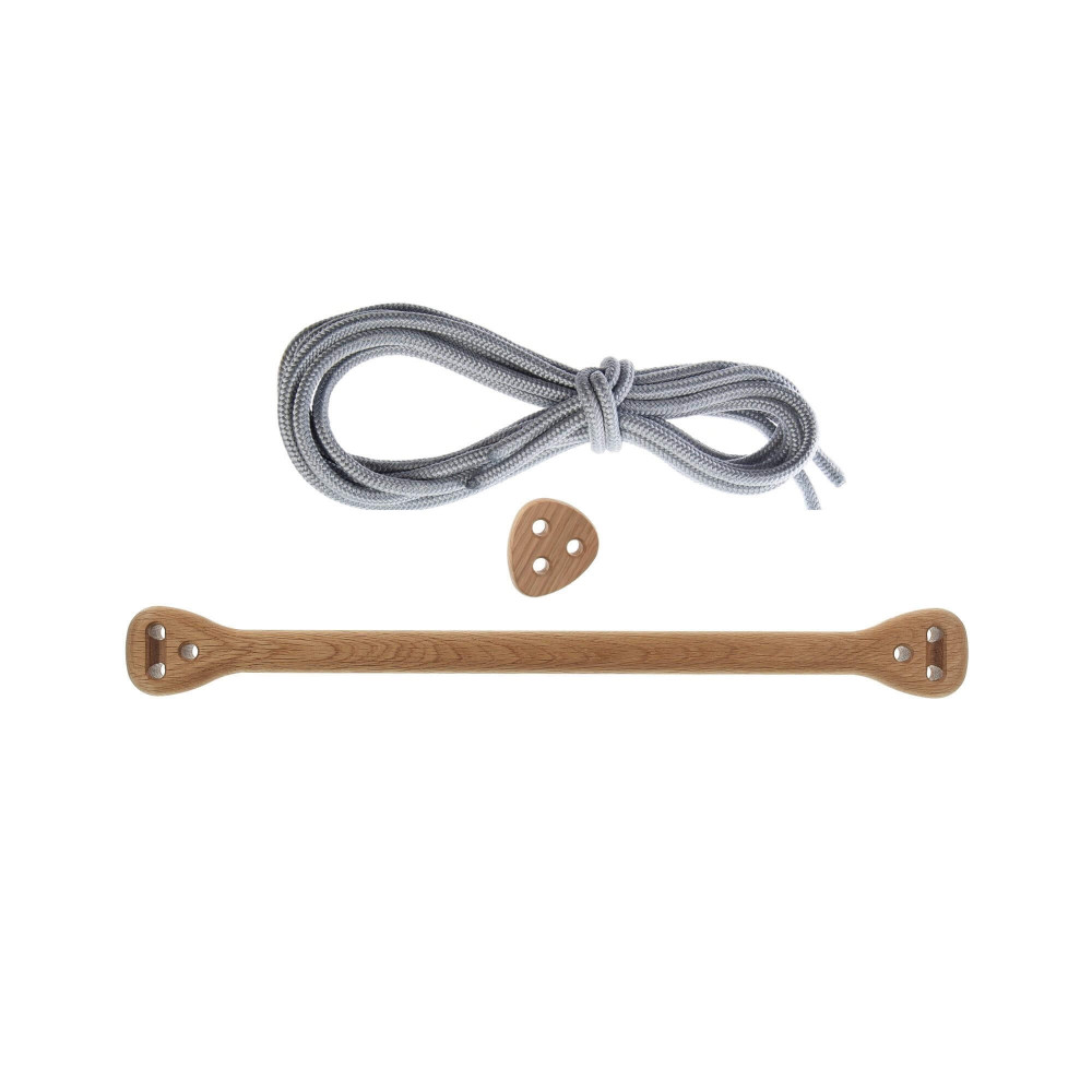 Lillagunga Trapez Bone Eiche - Seile grau Lillagunga Trapez Bone Eiche - Seile grau