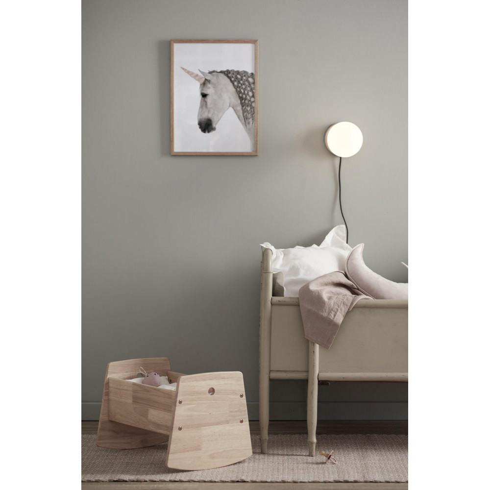 Kids Concept Puppenwiege aus Holz Natur
