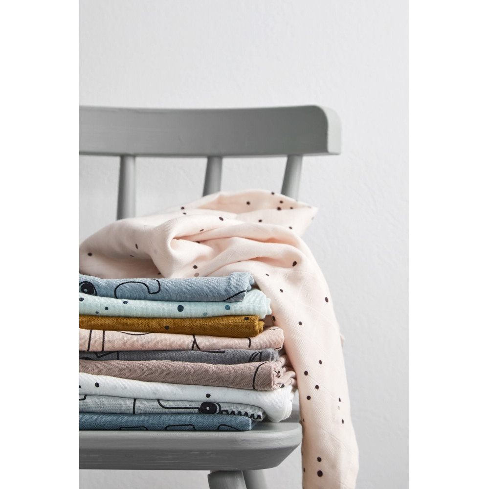 Done by Deer Spucktücher Set Dreamy dots Weiß Done by Deer Spucktücher Set Dreamy dots Weiß