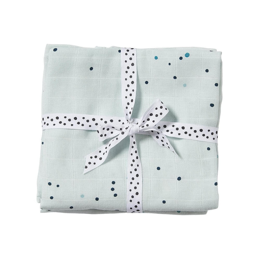 Done by Deer XL Mullwindeln / Pucktücher Set Dreamy Dots Blau Done by Deer XL Mullwindeln / Pucktücher Set Dreamy Dots Blau