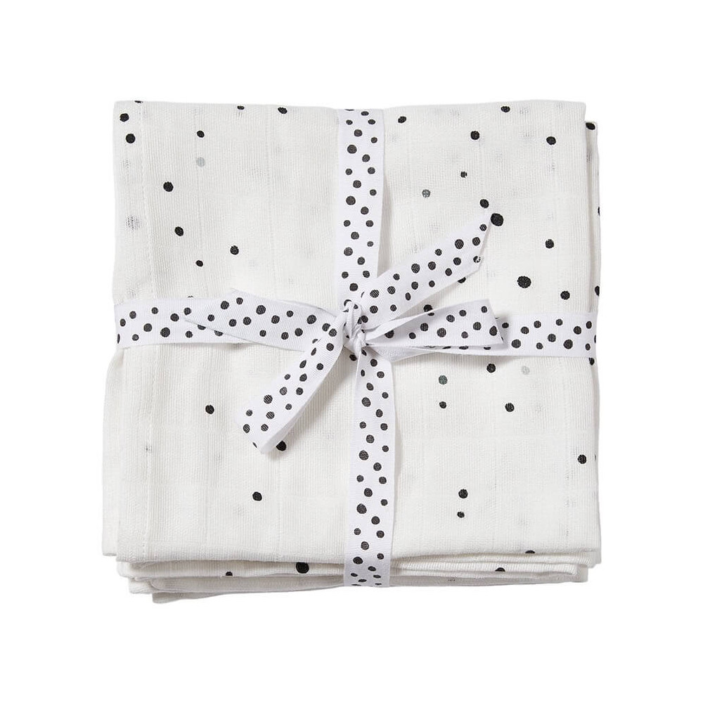 Done by Deer XL Mullwindeln / Pucktücher Set Dreamy Dots Weiß