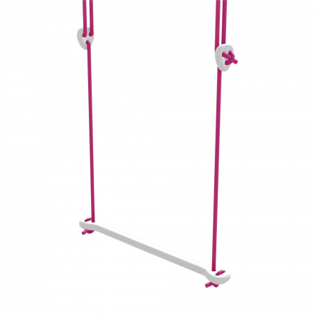 Lillagunga Trapez Bone Birke weiss - Seile fuchsia Lillagunga Trapez Bone Birke weiss - Seile fuchsia