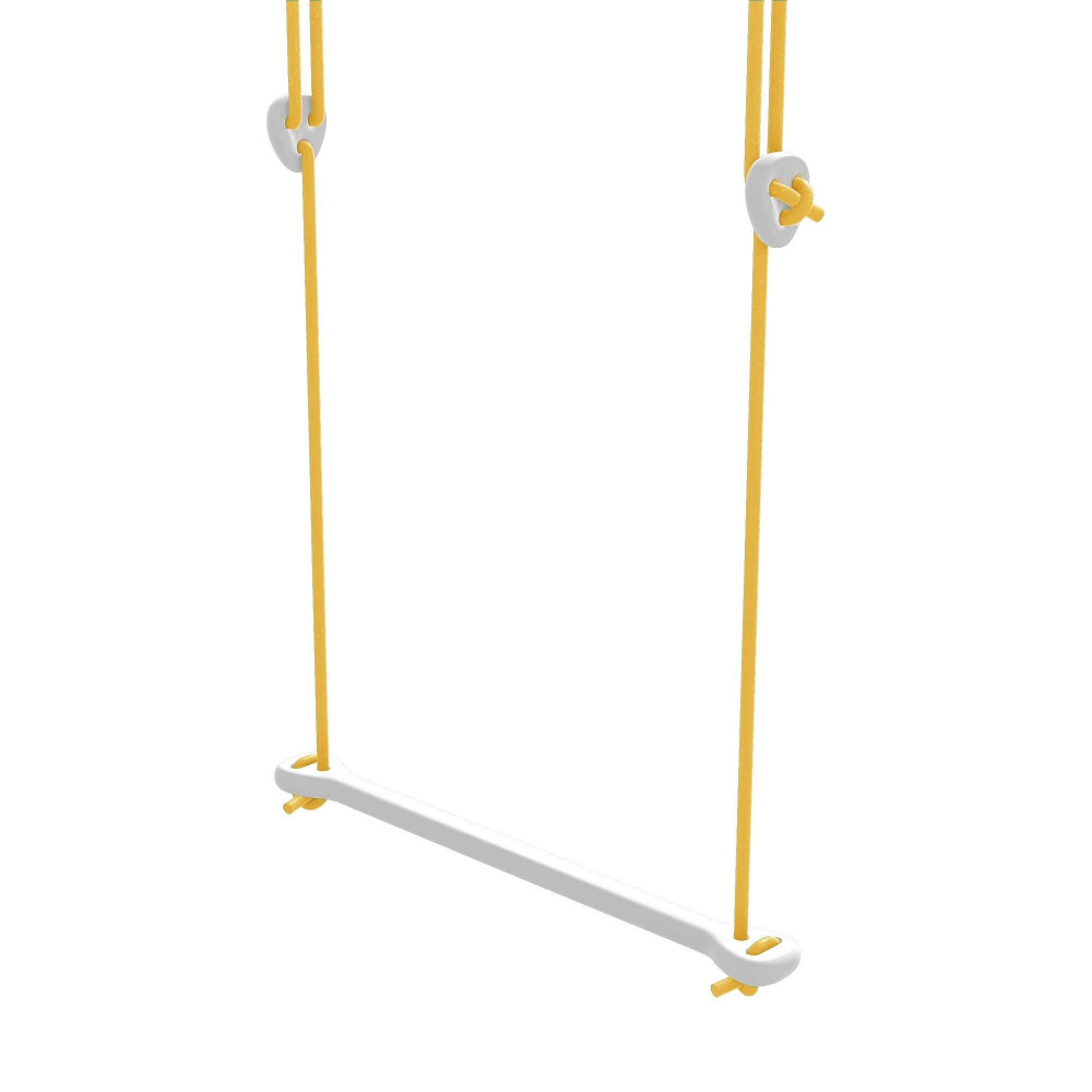 Lillagunga Trapez Bone Birke weiss - Seile gelb Lillagunga Trapez Bone Birke weiss - Seile gelb