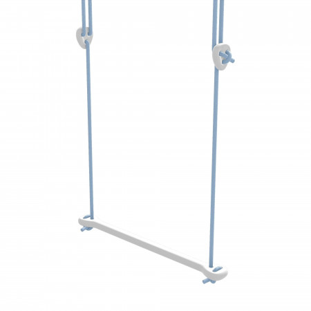 Lillagunga Trapez Bone Birke weiss - Seile blau Lillagunga Trapez Bone Birke weiss - Seile blau