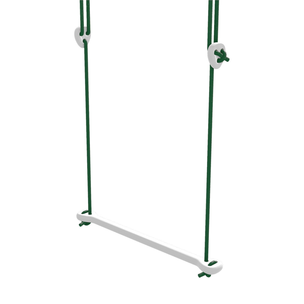 Lillagunga Trapez Bone Birke weiss - Seile grün