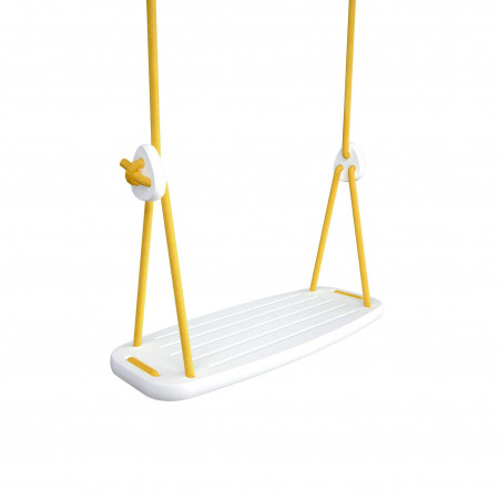 Lillagunga Kinderschaukel Birke weiss - Seile gelb Lillagunga Kinderschaukel Birke weiss - Seile gelb