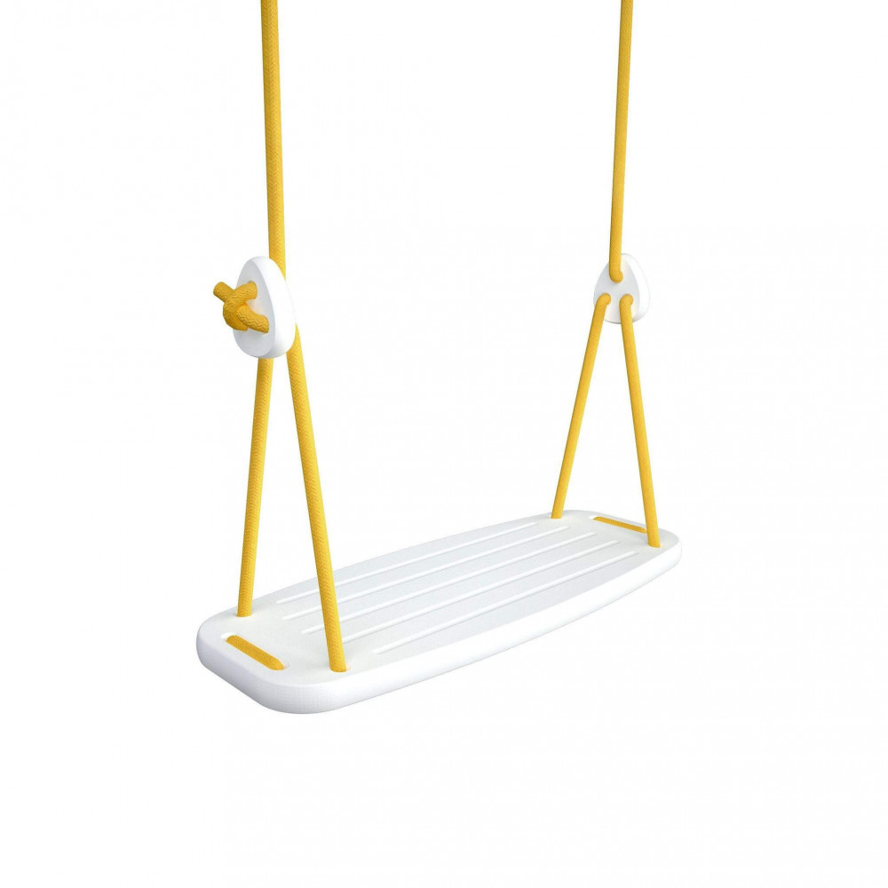 Lillagunga Kinderschaukel Birke weiss - Seile gelb Lillagunga Kinderschaukel Birke weiss - Seile gelb