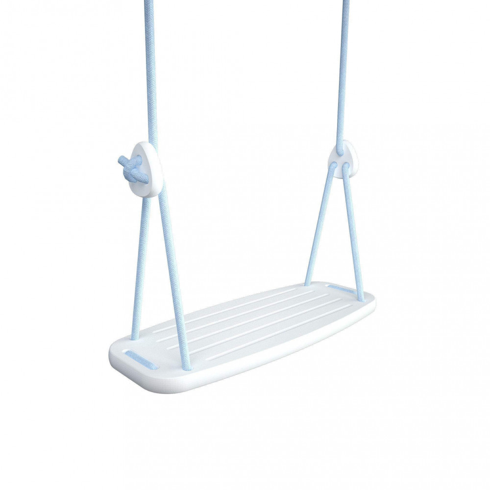 Lillagunga Kinderschaukel Birke weiss - Seile blau Lillagunga Kinderschaukel Birke weiss - Seile blau