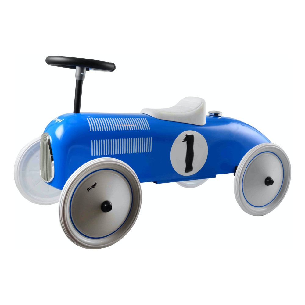 Magni Retro Rutschauto in blau aus Metall Magni Retro Rutschauto in blau aus Metall