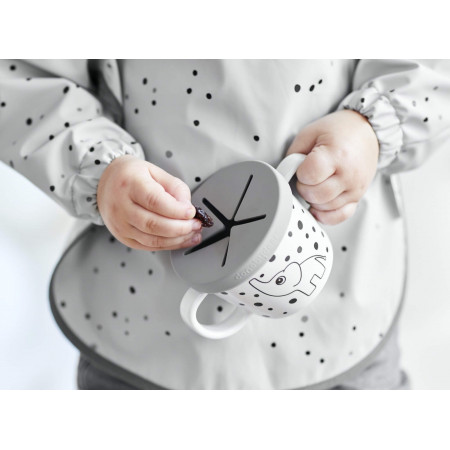 Done by Deer Ärmellätzchen Dreamy Dots grau +18 Monate