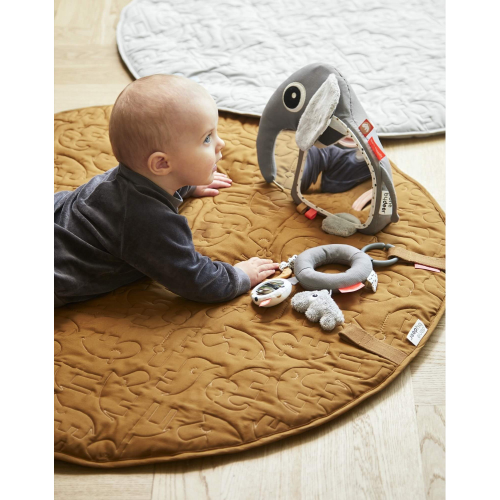 Done by Deer Baby Activity Spiegel, Elphee grau Done by Deer Baby Activity Spiegel, Elphee grau