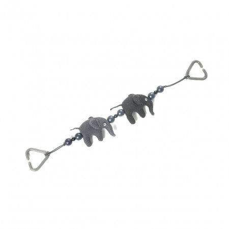 Smallstuff Kinderwagenkette Elefant grau