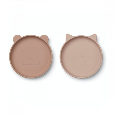 Liewood Silikonteller Olivia 2er Set Rosa Mix Liewood Silikonteller Olivia 2er Set Rosa Mix