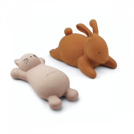 Liewood Badespielzeug Vikky Katze und Hase rosa/gelb Liewood Badespielzeug Vikky Katze und Hase rosa/gelb