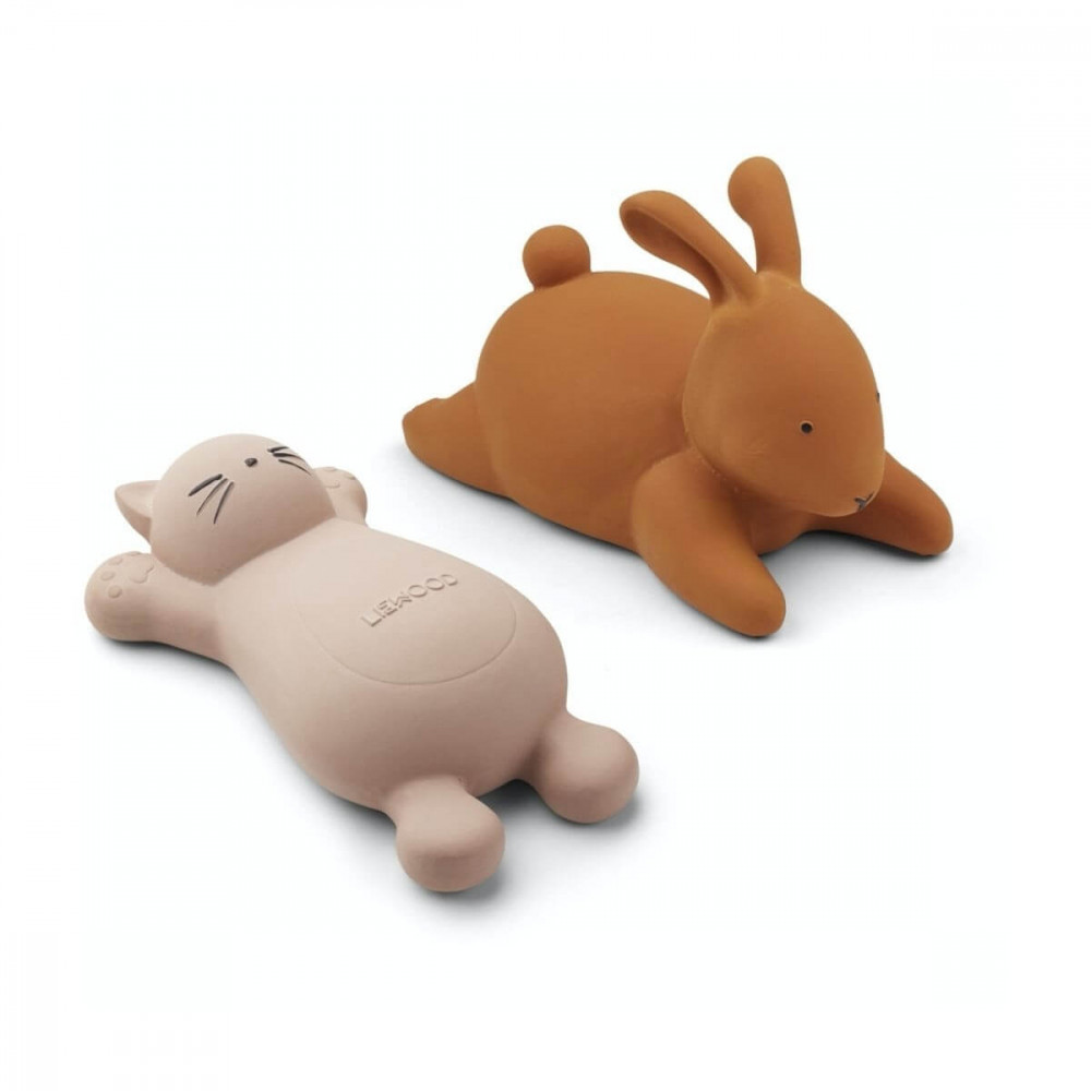 Liewood Badespielzeug Vikky Katze und Hase rosa/gelb Liewood Badespielzeug Vikky Katze und Hase rosa/gelb