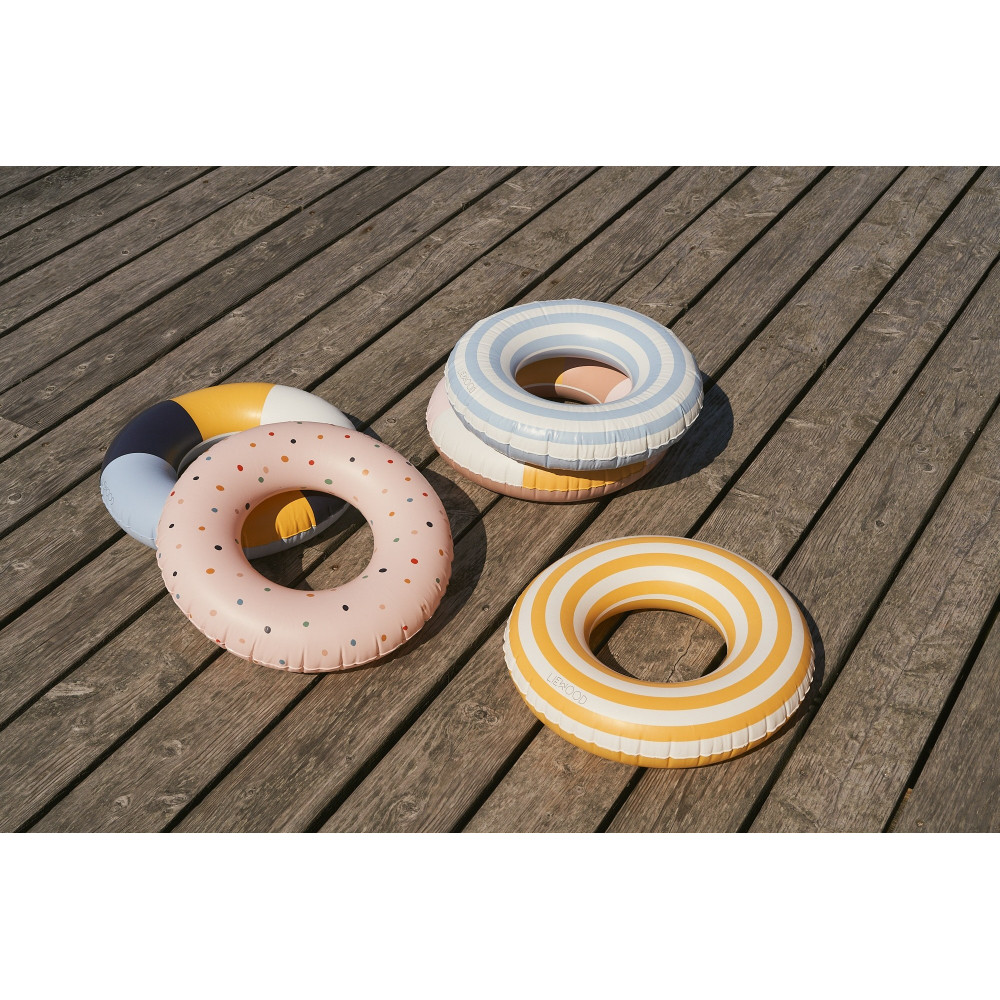 Liewood Schwimmreifen Baloo Gelb / Creme gestreift Liewood Schwimmreifen Baloo Gelb / Creme gestreift