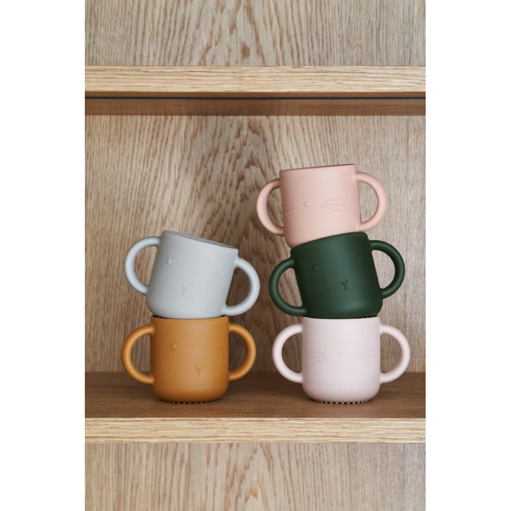 Liewood Silikontassen Gene 2er Set, Cat dark rose Liewood Silikontassen Gene 2er Set, Cat dark rose