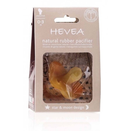 Hevea Schnuller, Naturkautschuk, kiefergerecht (0-3 Mon.) Hevea Schnuller, Naturkautschuk, kiefergerecht (0-3 Mon.)